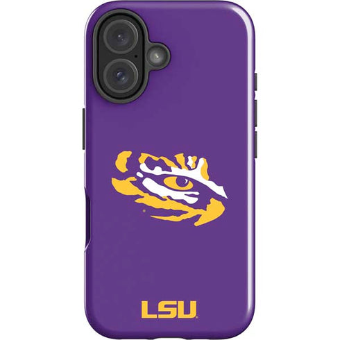 LSU Tiger Eye Logo iPhone 16 Plus Impact Case